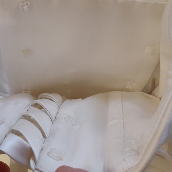 White Party / Bridal Satin Pleaded Corset Dress with Palantin - Picture 8 of 9